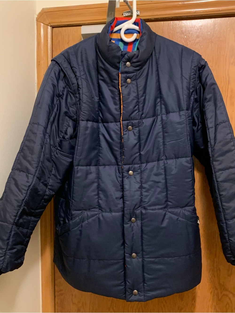 Vintage Colour Block Reversible Jacket - Picture 3 of 10